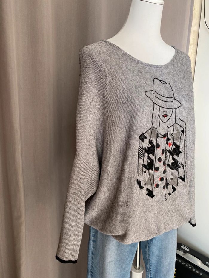 Pull gris Breal XL - photo numéro 4