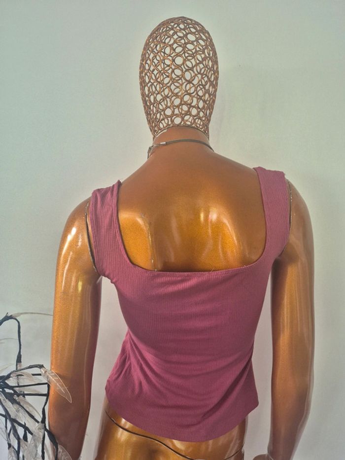 Débardeur Vieux Rose Femme - photo numéro 2