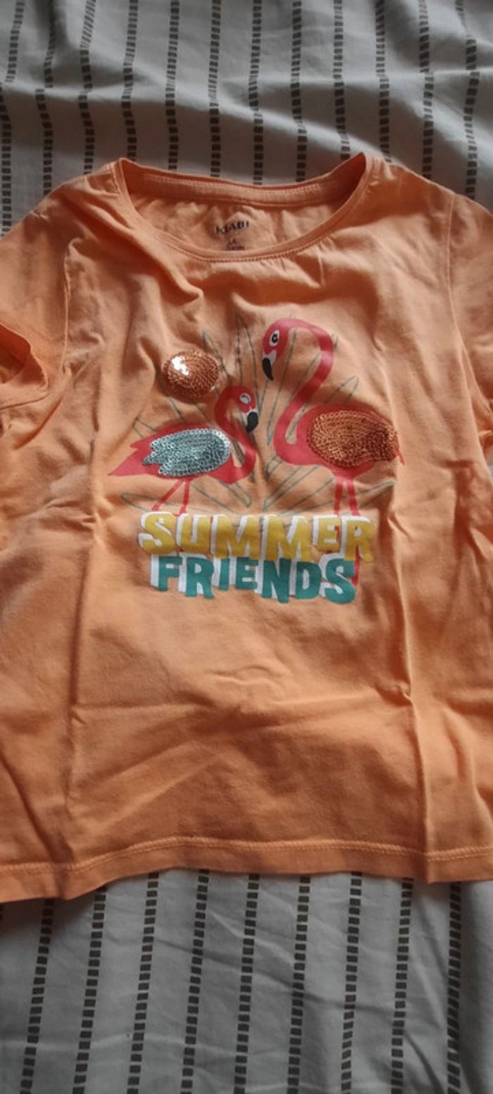 4 tee-shirt manches courtes kiabi 6 ans - photo numéro 2