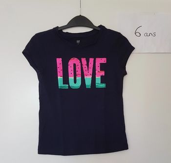 T-shirt Love Gap 6 ans