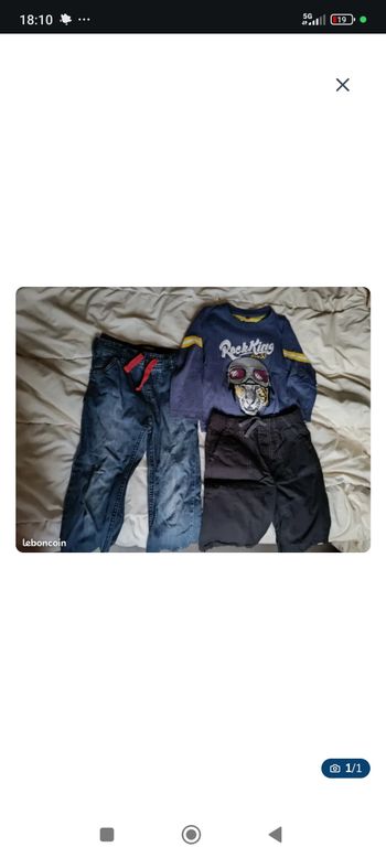 Lot de vêtements 6 ans jeans ml short