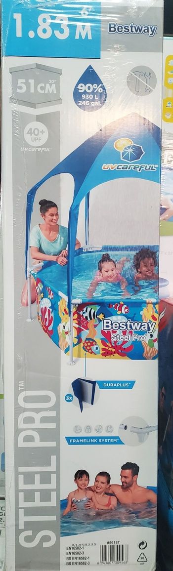 Piscine BESTWAY 5618T  1,83m ×51cm.