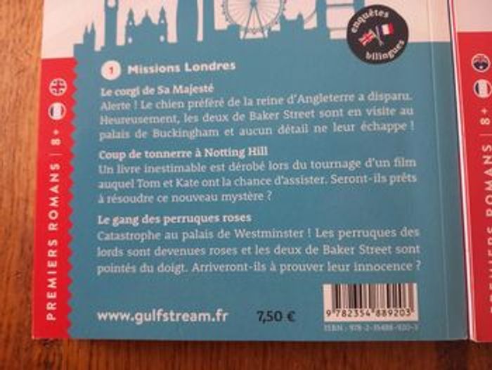 2 livres "Les deux de Baker Street". - photo numéro 2