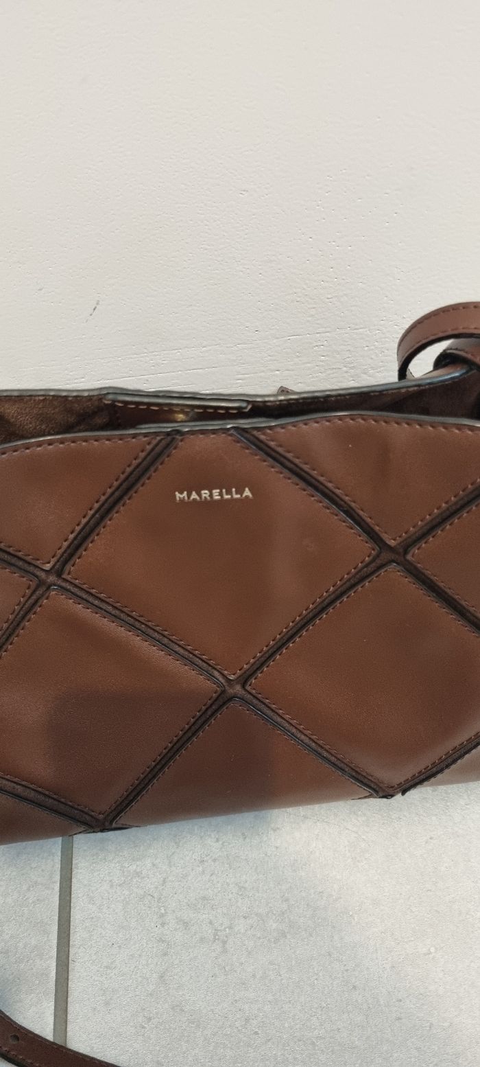 Sac à main bandoulière marron marella - photo numéro 7