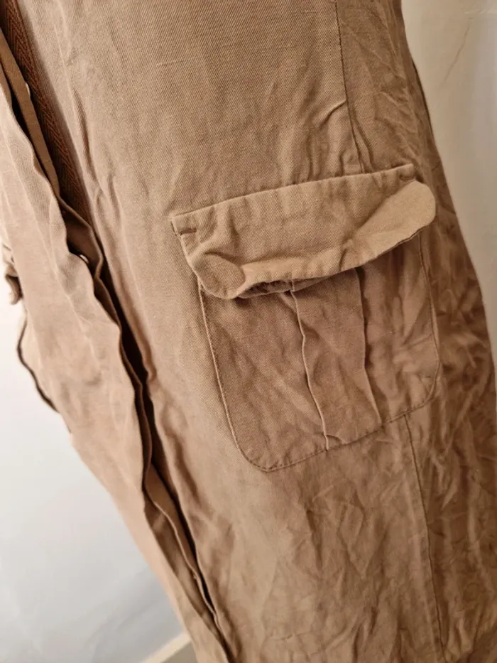 Robe laura Clément en soie / lin taille 40 - photo numéro 3