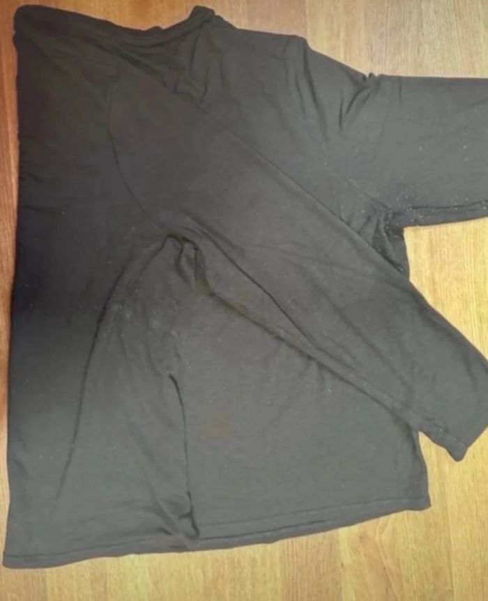 T-shirt manche longue noir h&m 4xl - photo numéro 4