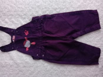 Salopette prune DPAM 12 mois