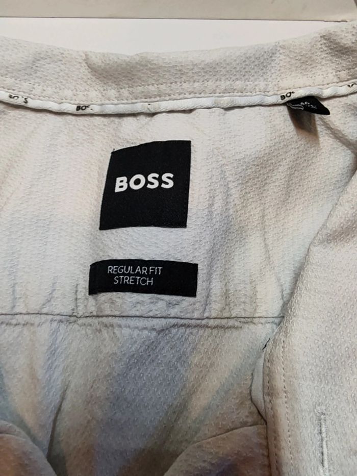 Hugo boss chemise stretch homme crème XXL - photo numéro 2
