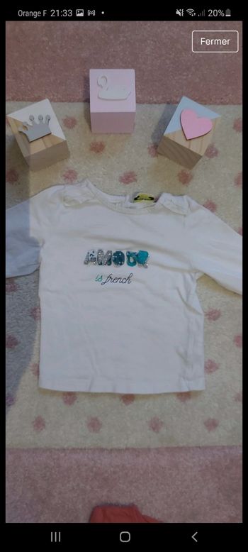 Tee-shirt 6 mois tape a l oeil