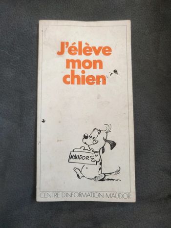 Livre ancien vintage manuel j'élève mon chien