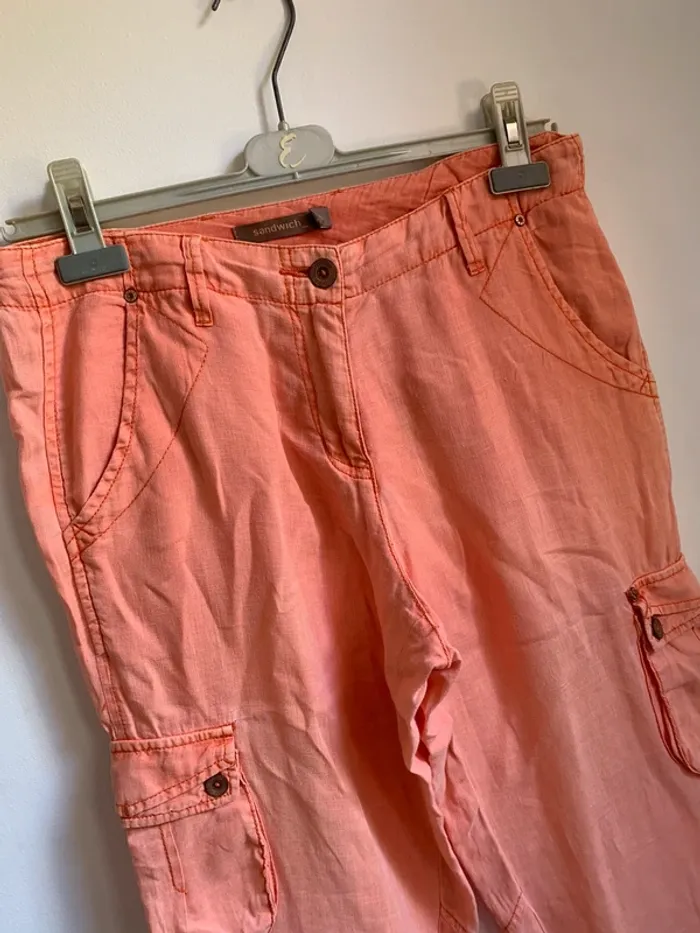 Pantalon Cargo Corail Femme – Sandwich – Taille 36 - photo numéro 2