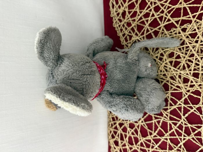 Peluche souris SIGIKID beige bandana - photo numéro 3