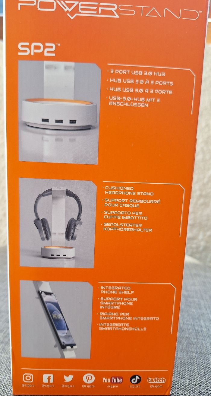 Support pour casque et téléphone powerstand sp2 - photo numéro 2