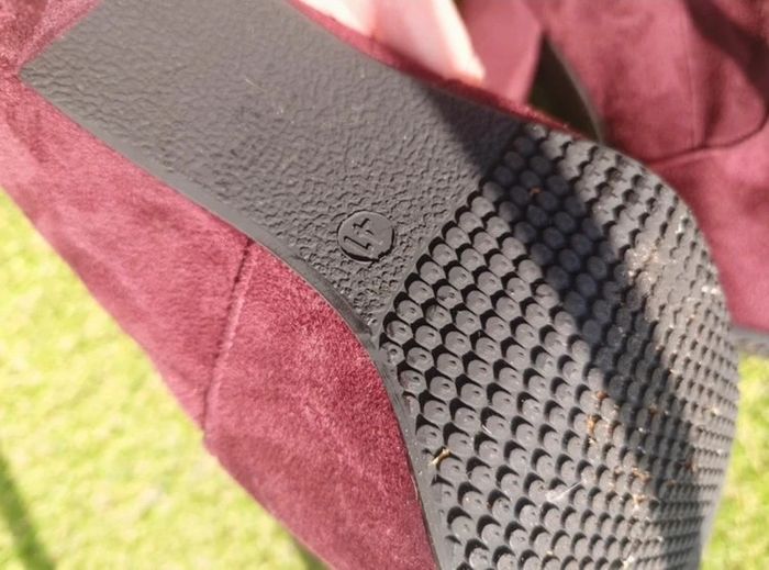 Bottines à talons bordeaux - photo numéro 4