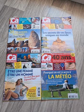 Lot de 4 magazines ça m’interesse