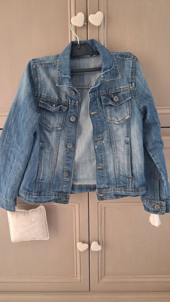 Jolie veste en jean bleu 10 ans nky
