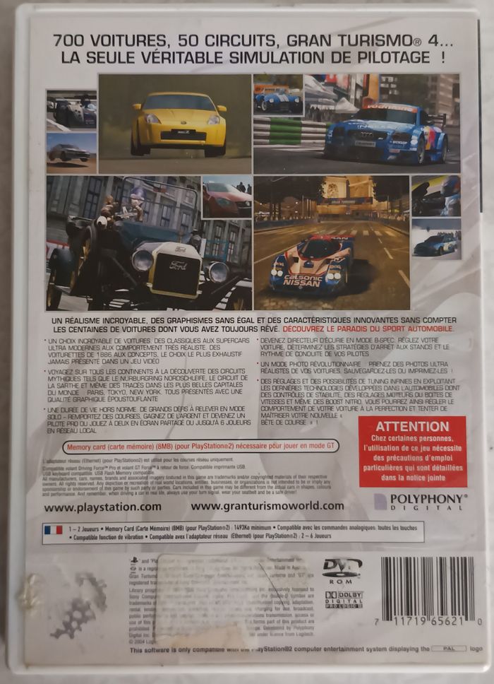 Gran Turismo 4 CD SEUL sur Playstation 2 PS2 - FR - photo numéro 2