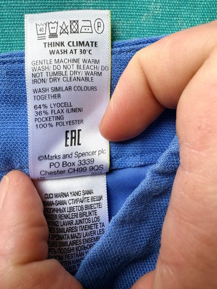 💙 Pantalon bleu M&S Mode – Taille 48 TBE - photo numéro 7