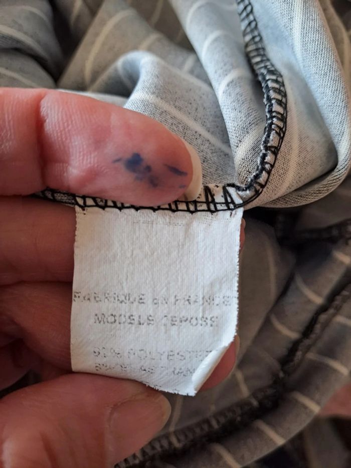 Combishort comme neuve femme noir blanc S étiquette effacée - photo numéro 6