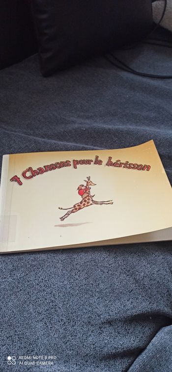 Livre 7 chansons pour le hérisson