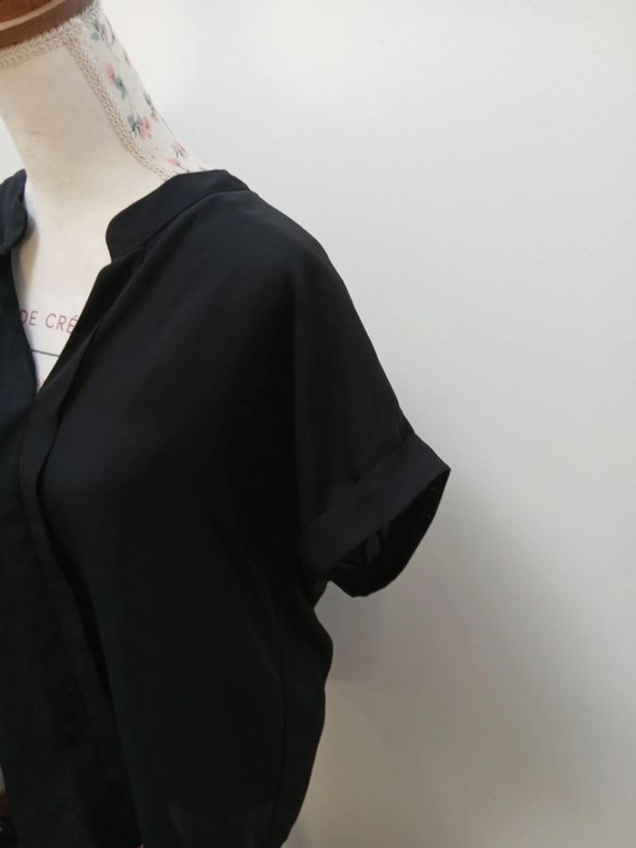 Blouse manches courtes noire Shein taille L - photo numéro 4