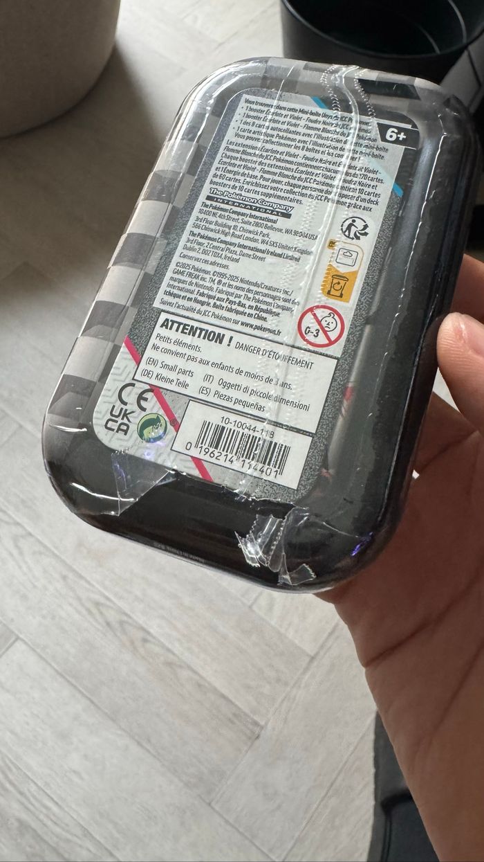 [SCELLE] Pokémon Mini tins Flamme blanche et Foudre noir ev10,5 - photo numéro 3