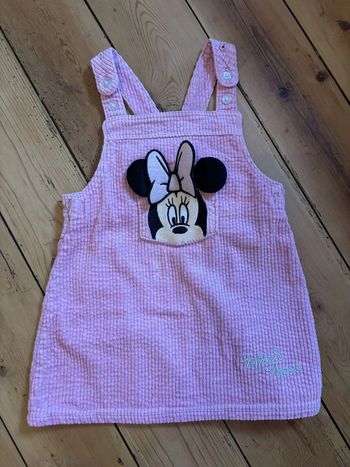 Robe salopette velours Minnie
