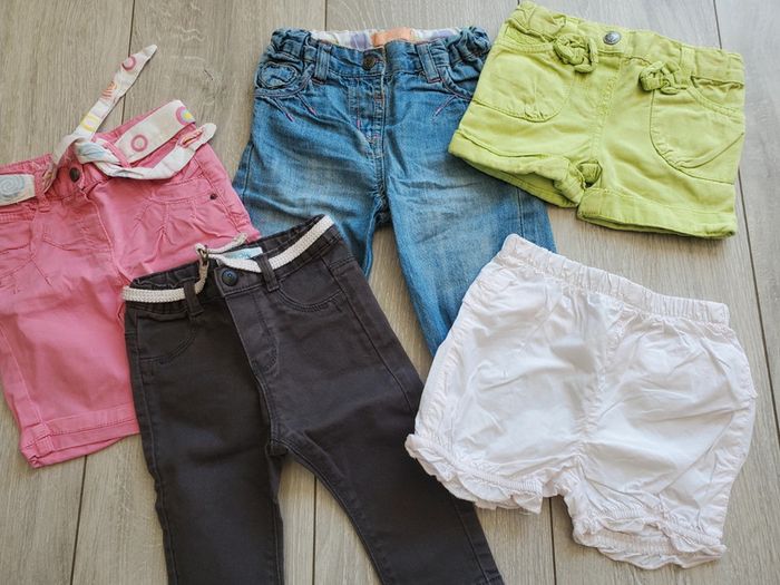 Lot 5 vêtements fille 12 mois