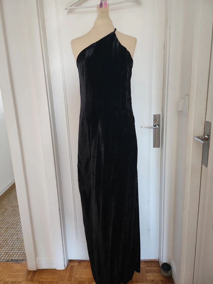 Robe longue velours Mango - photo numéro 2