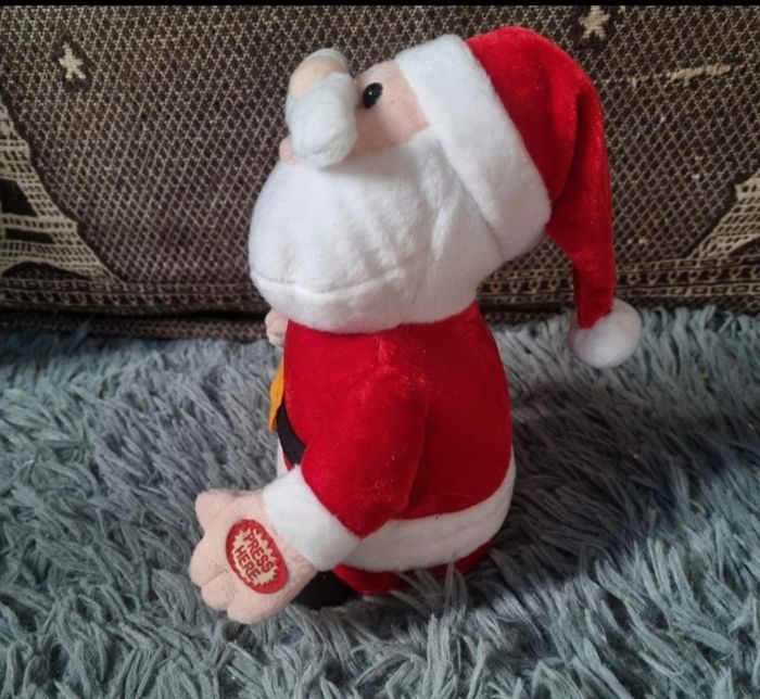 Peluche père Noël chante en anglais - photo numéro 3