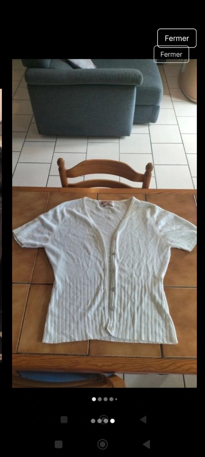 Gilet noir manches courtes affinités taille S - photo numéro 4