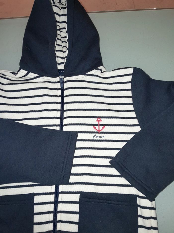 Gilet fille style marin 6 ans - photo numéro 3