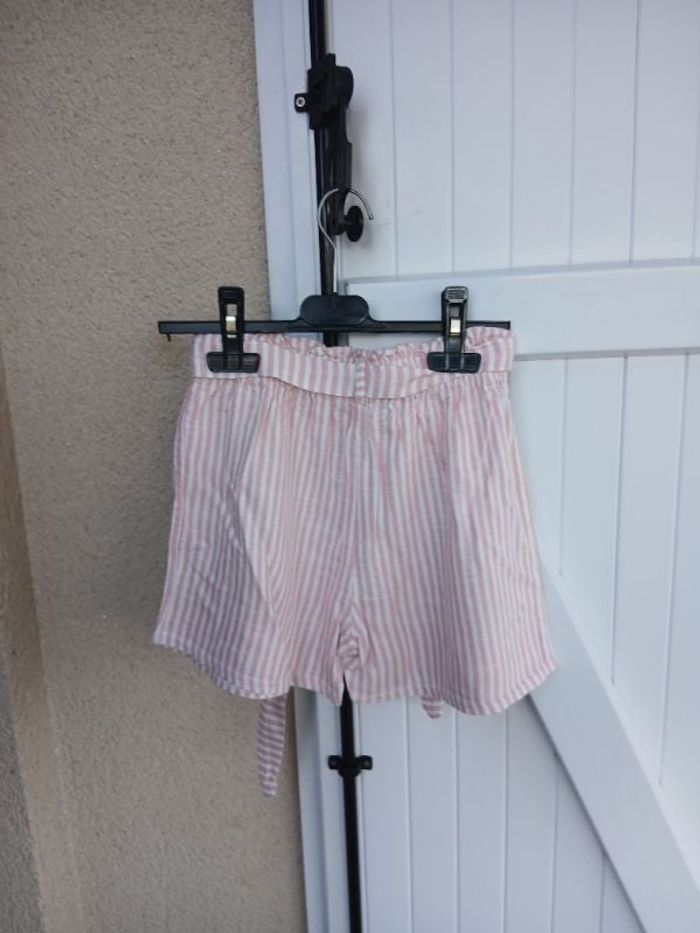 Short rayé filles tissaia 12 ans