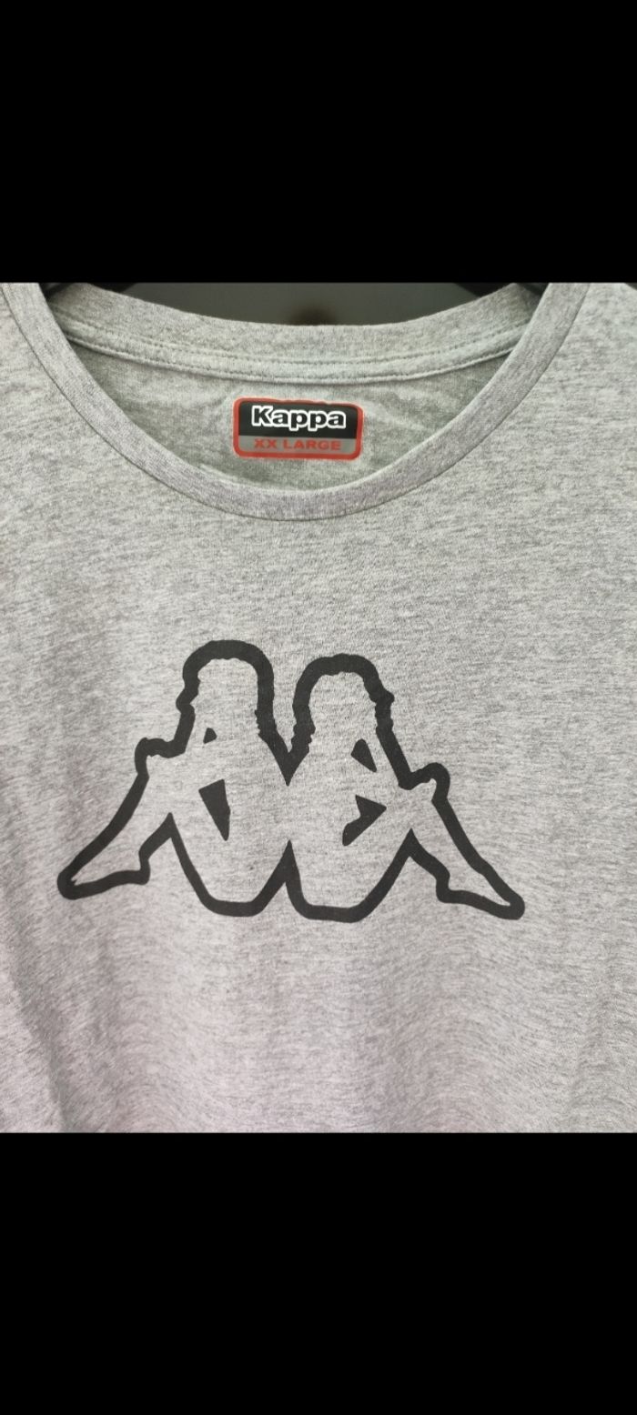 T-shirt gris imprimé Taille xxl Kappa - photo numéro 3