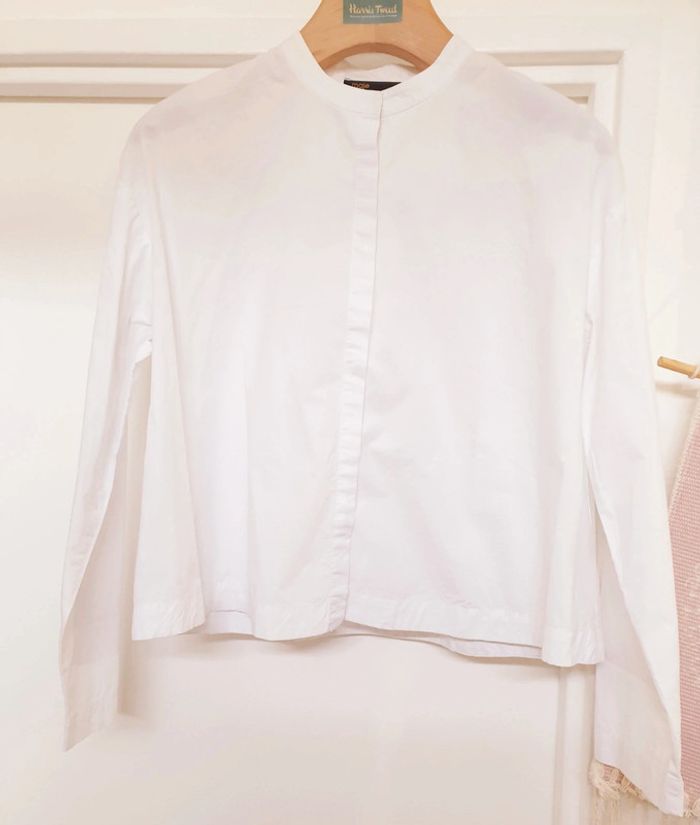 Chemise Trapèze Haut Blouse coton Maje Taille 1 - photo numéro 4