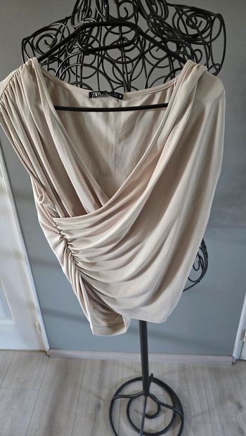 Haut drapé sans manches Zara