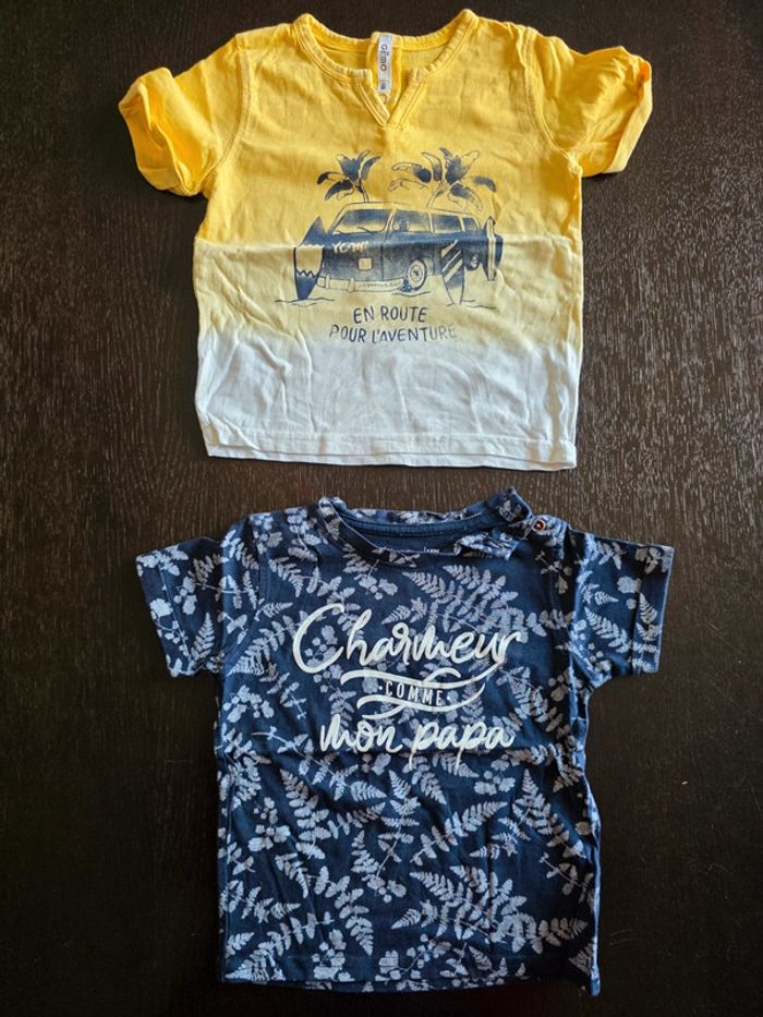 Lot de 4 tee-shirts Gemo en 18 mois - photo numéro 2