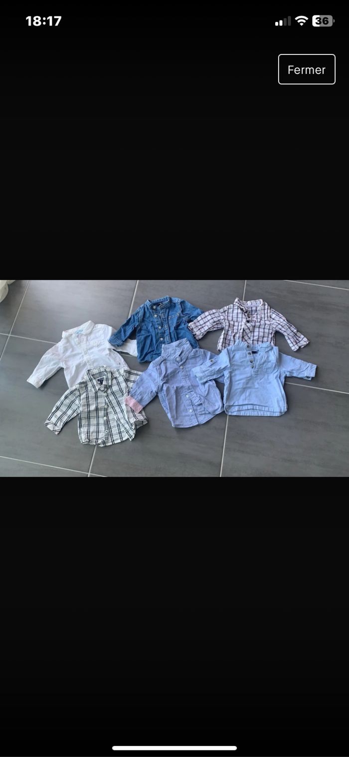 Lot de chemises