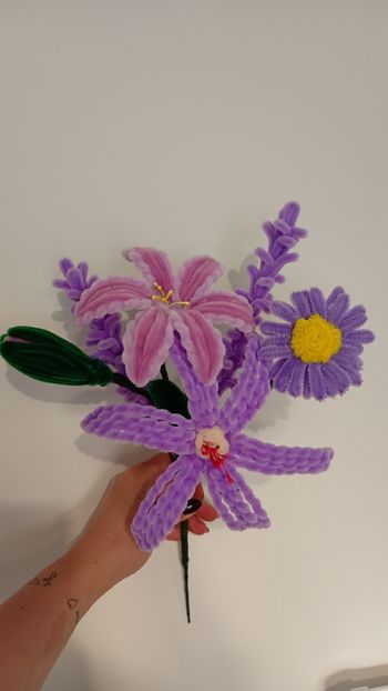 Bouquet de fleurs fait main 