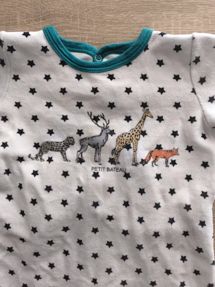 Pyjama 9 mois animaux petit bateau - photo numéro 2