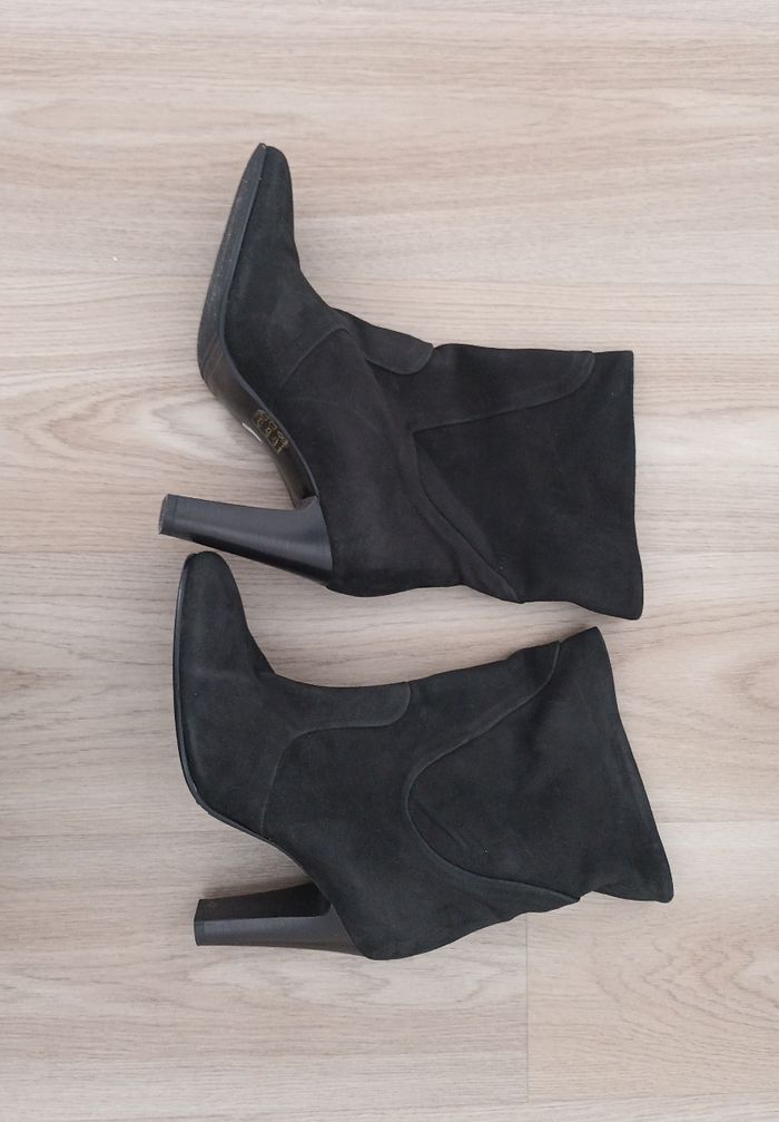 Bottines à talon en daim 39 - photo numéro 3
