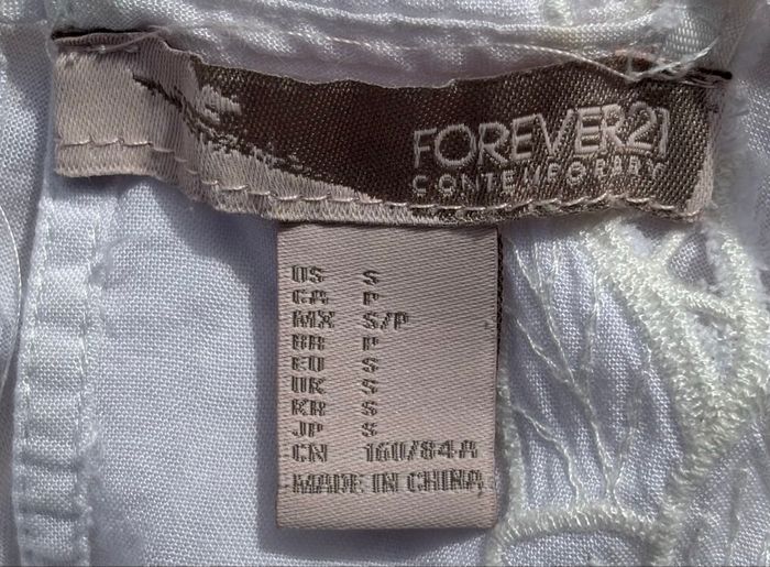 🤍 Top blanc à bretelles fines – Forever 21 – Taille 36 - photo numéro 5