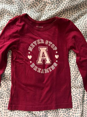 T-shirt manches longues Primark, taille 4-5 ans