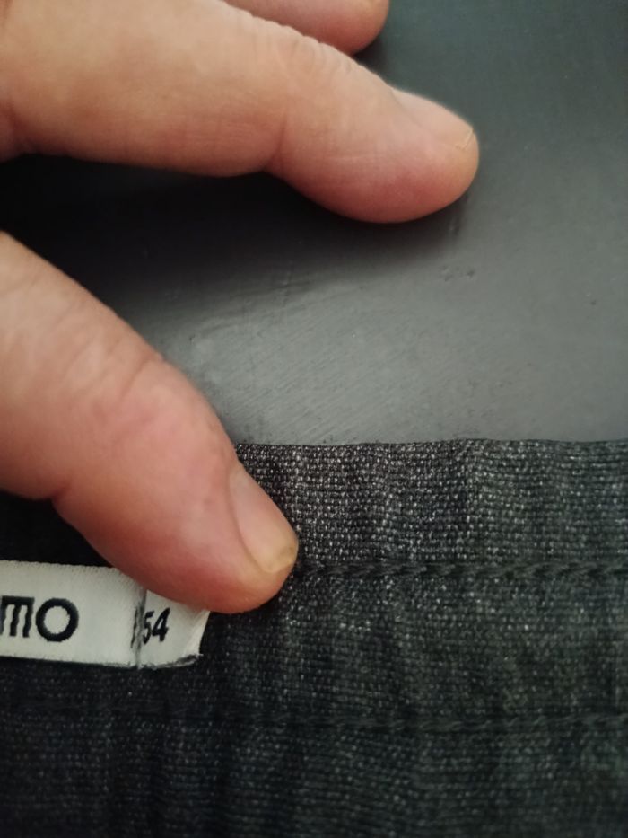 Pantalon droit unisexe gris taille 54 - photo numéro 3