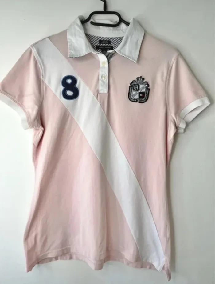🌸 Magnifique Polo - Tommy Hilfiger / coupe femme T/L 🌸 - photo numéro 2