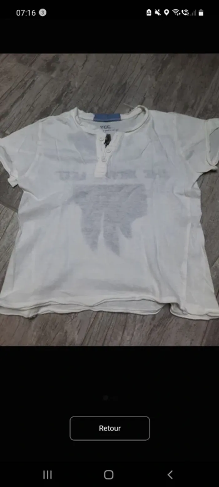 Tee shirt manches courtes