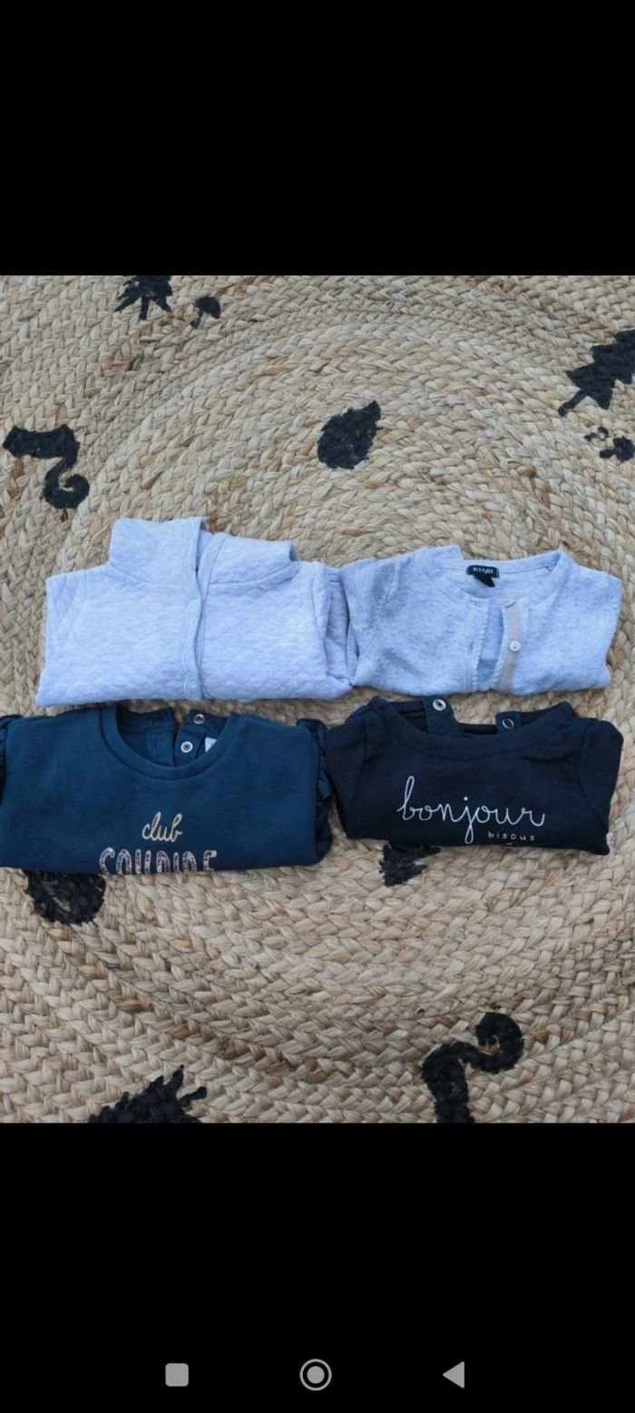 Lot de 4 gilets / pulls