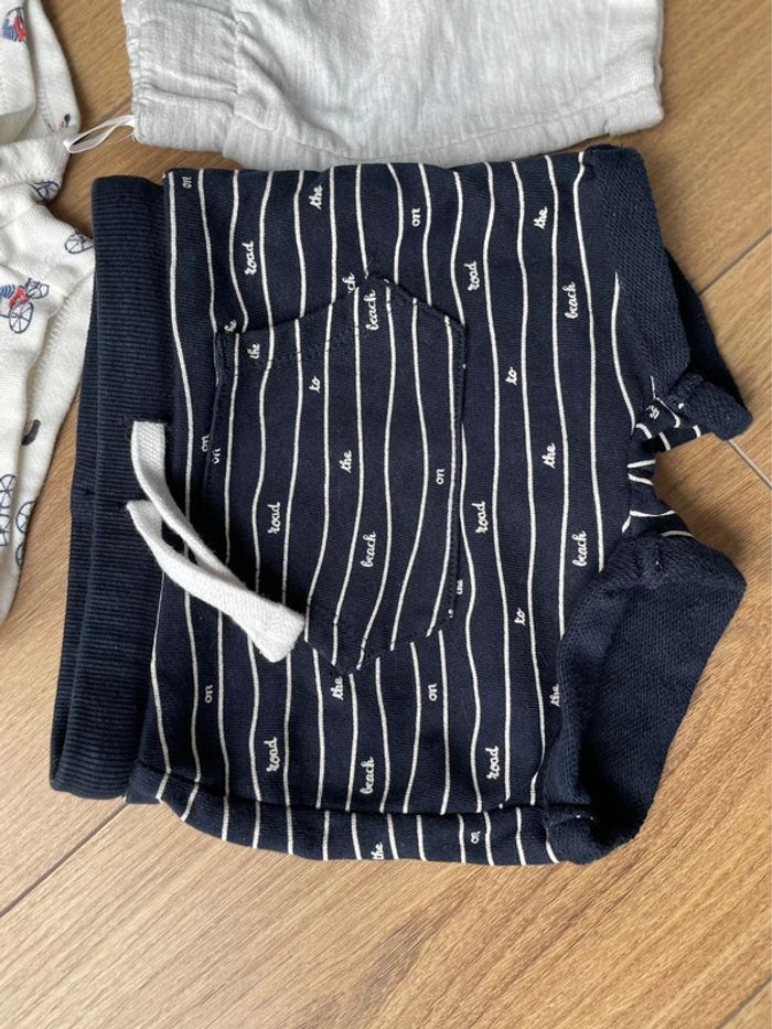 Lot vêtements 3 short garçon pantacourt été printemps 9mois - photo numéro 3