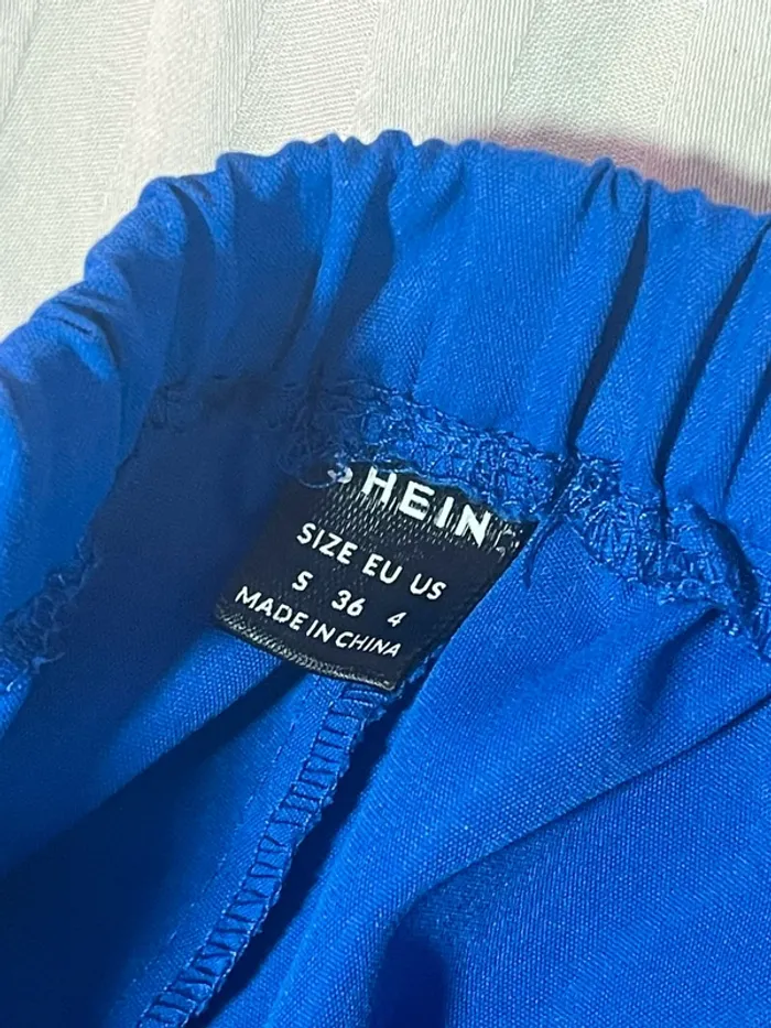 Pantalon fluide bleu électrique - photo numéro 3