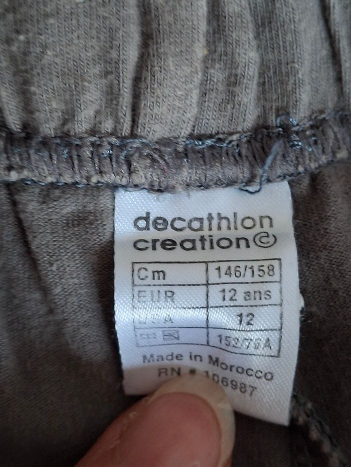 Legging gris taille élastique 12 ans Décathlon - photo numéro 6